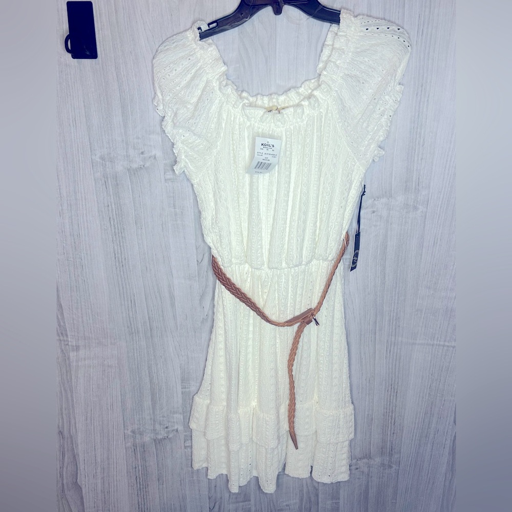 Liberty Love White Ruffled Dress